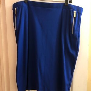 Olivia Blue Fitted Skirt